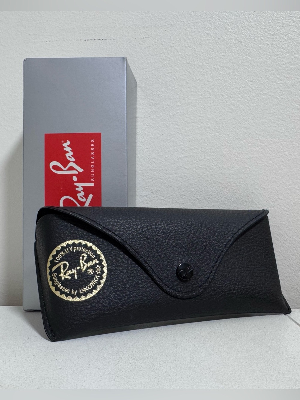 Authentic Ray-Ban Sunglasses Case & Gray Box Set - NO GLASSES Included